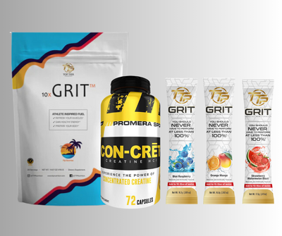 ELITE Athlete Bundle - 10xGRIT, 15 Combo GRIT Singles & ProMera's CON-CRET® Creatine HCL Capsules